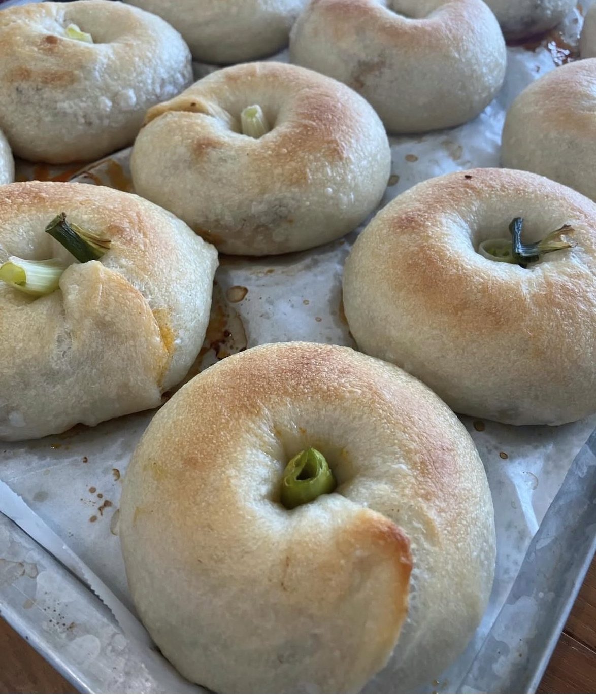 ねぎ豚プルコギ風ベーグルのイメージ